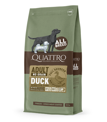 Dog food adult all breed no grain with duck