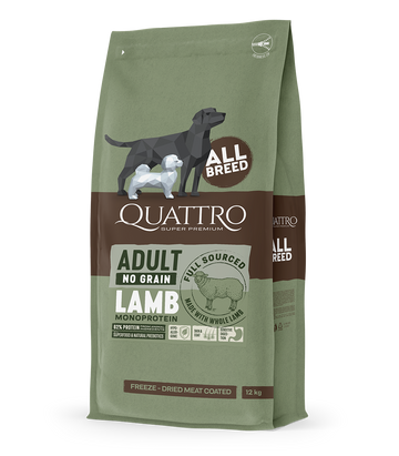 Dog food adult all breed no grain with lamb monoprotein