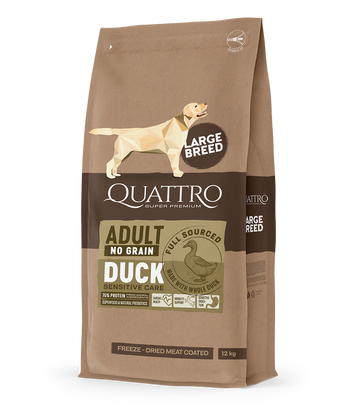 Dog food adult large breed no grain with duck