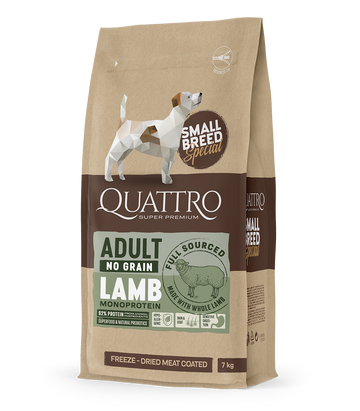 Dog food adult small breed no grain with lamb monoprotein